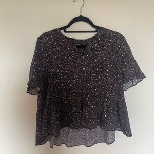 Madewell Star cropped blouse